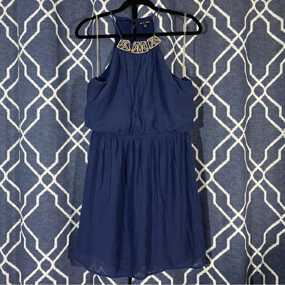 Blue Formal Short Dress